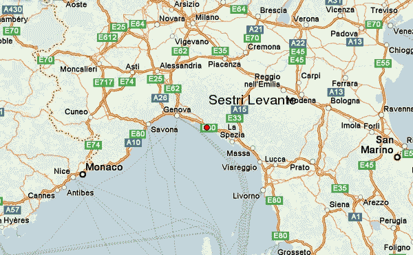 harta riviera italiana