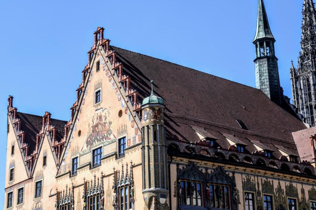 primarieveche din centrul orasului ulm germania